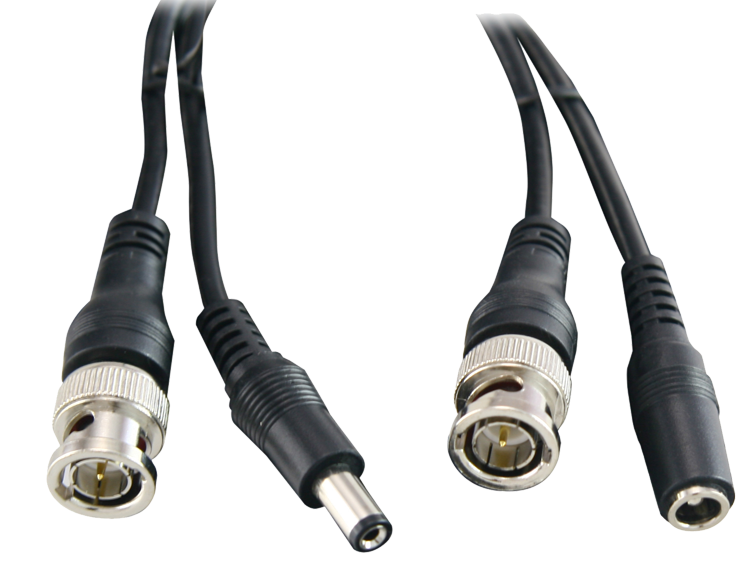comment installer son kit de vidéosurveillance - câble 2en1 coaxial - connectiques