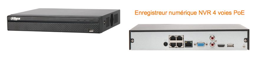 Enregistreur numerique NVR 4 voies POE Enregistreur numerique NVR 4 voies POE