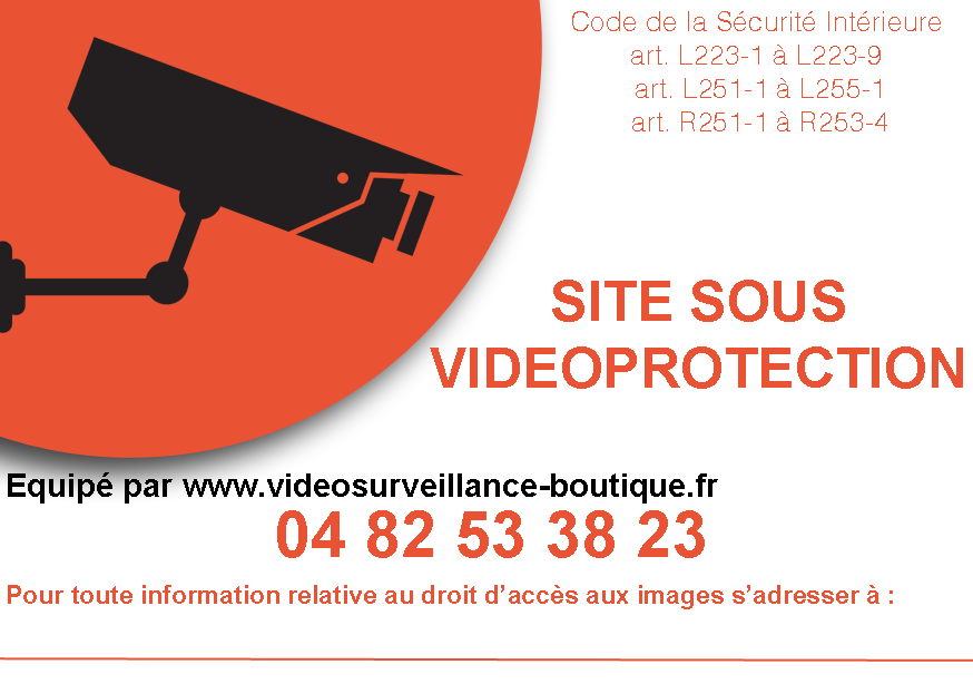 autocollant videosurveillance gratuit A8